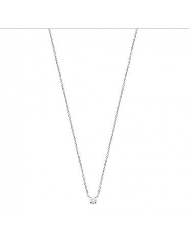 Collier Argent Solitaire...