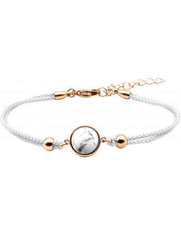 Bracelet Acier rosé &...