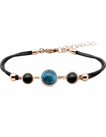 Bracelet Acier rosé &...