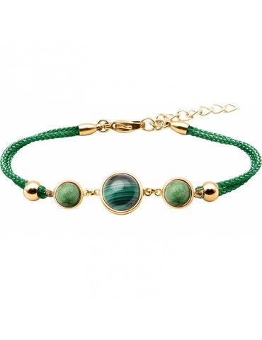 Bracelet Acier doré &...