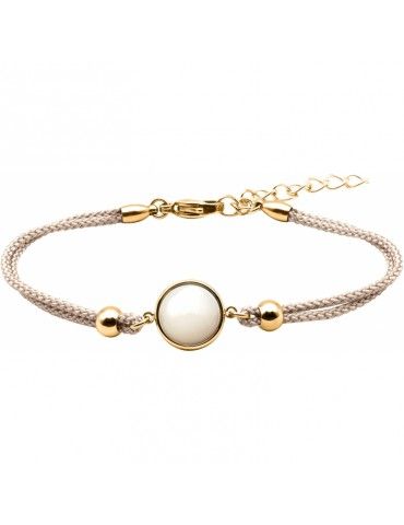 Bracelet Acier doré &...