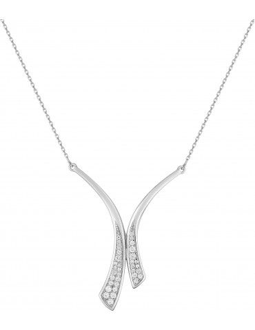 Collier Argent Inversé Oxydes