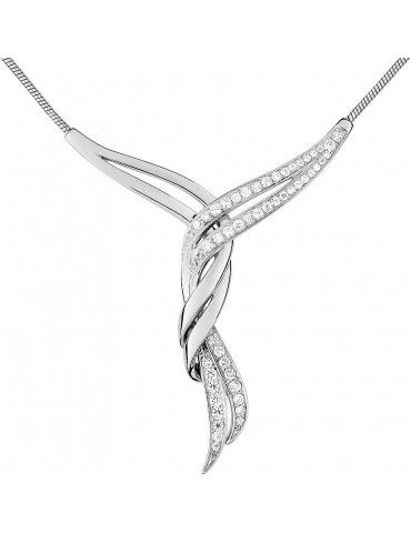 Collier Argent Oxydes Torsadés