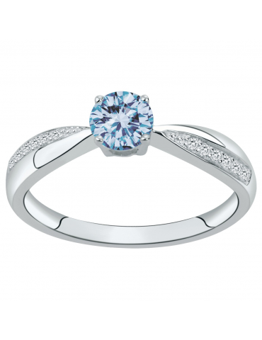 Bague Argent Spinelle Bleue...