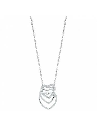 Collier argent et oxydes de...