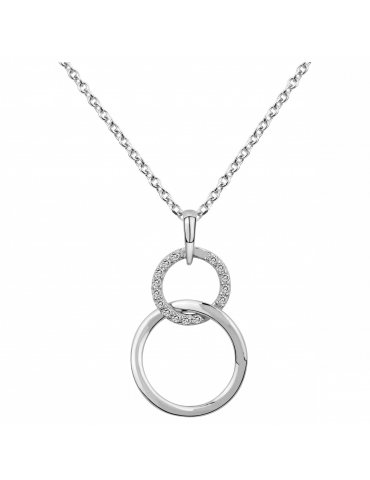 Collier Argent Cercles Oxydes