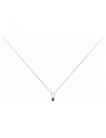 Collier Argent Spinelle...