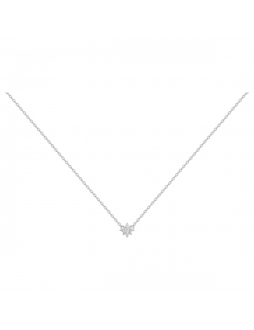 Collier Argent Étoile Oxydes