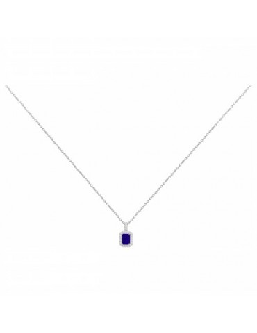 Collier Argent Spinelle...