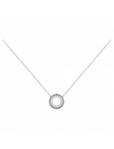 Collier Argent Cercles Oxydes