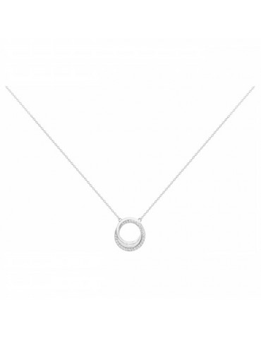 Collier Argent Cercles Oxydes