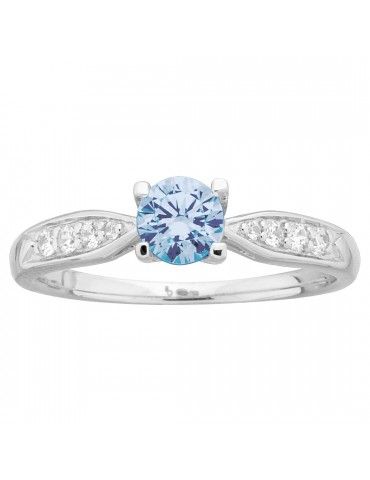 Bague Argent Spinelle Bleue...