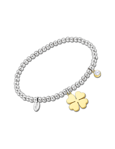 Bracelet Acier Lotus Trèfle...