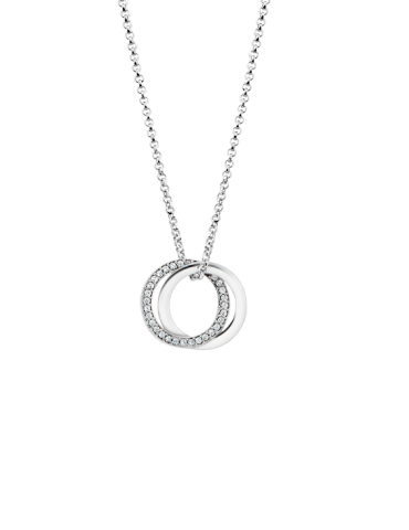 Collier argent cercles...