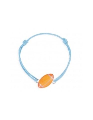 Bracelet Lacet Ballon de Rugby