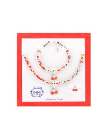 Coffret Bijoux Coton Cerise