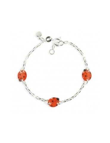 Bracelet Argent Coccinelle