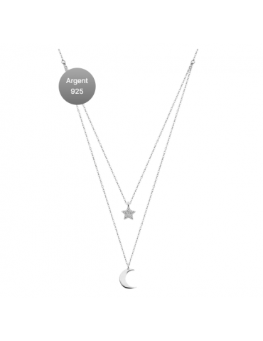 Collier Lotus Argent 925...